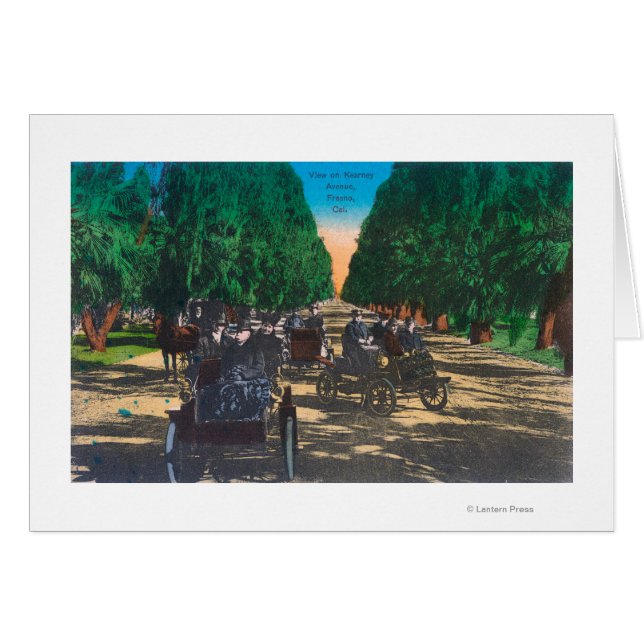 Model-T-Fords auf der Kearney AvenueFresno, CA (Vorderseite (Horizontal))