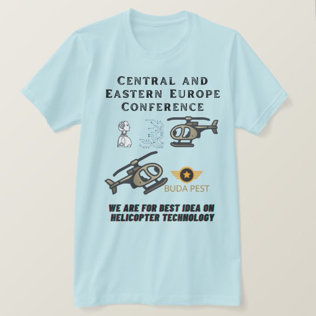 Model T-Shirt Helicopter Summit (Design vorne)