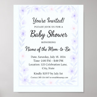Modèle de lot de jeux de baby dude fleurs sau poster