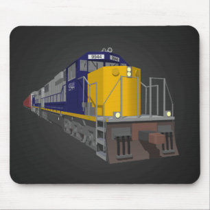 Modell 3D: Güterzug: Eisenbahn: Mousepad