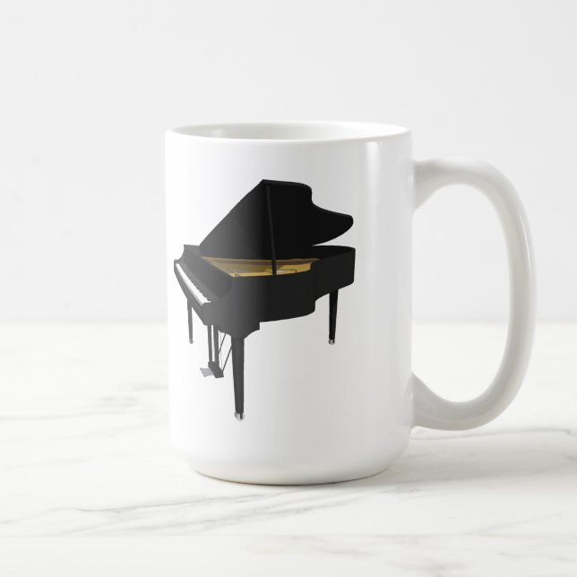 Modell 3D: Schwarzer Flügel: Kaffeetasse (Rechts)