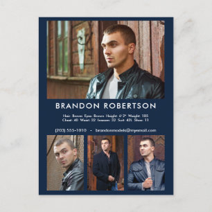 Modell 4 Foto Comp/Zed-Vorlage Postkarte