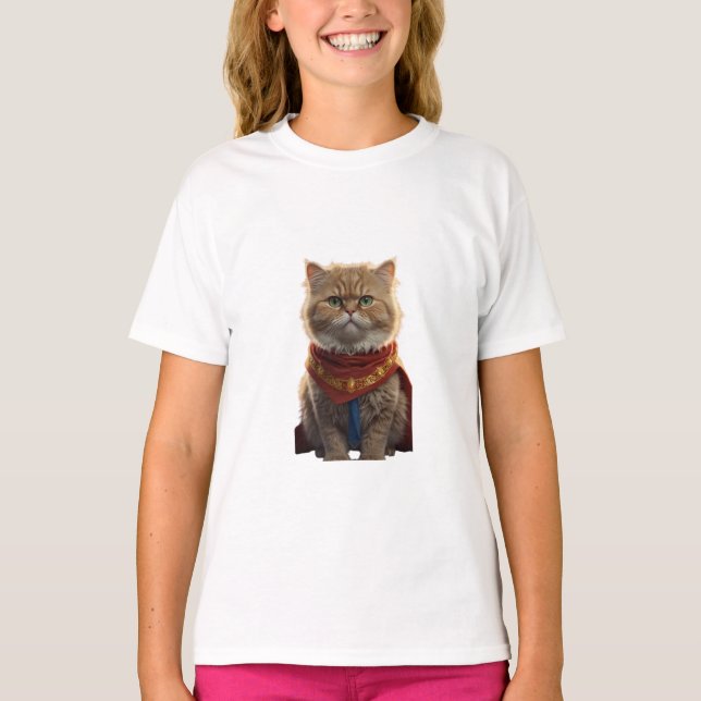 Modell 53 , Lebender Cartoon-Print-T - Shirt: stil T-Shirt (Vorderseite)