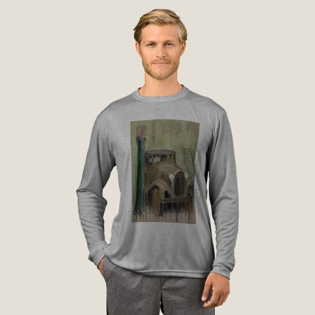 Modell A Oldtimer schmilzt  Tri-Blend Shirt (Volle Vorderseite)