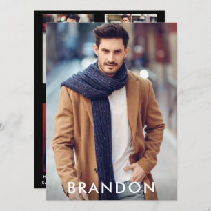 Modell Actor Comp Card Name Whisky - 4 Foto Rückse