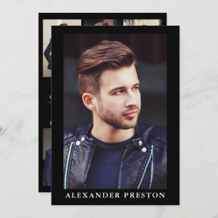 Modell Actor Comp Card Zed Card 7 Foto 2 Seite 12x Einladung