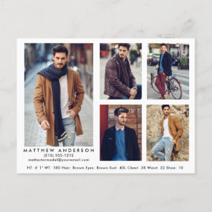 Modell Actor Comp Karte mit 5 Foto Postkarte