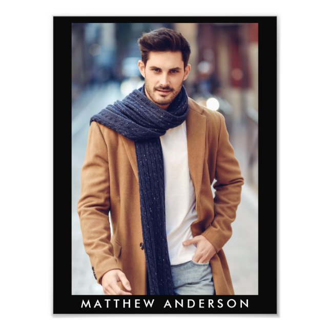 Modell Akteur 9 x 12 Foto Portfolio Print B (Vorne)