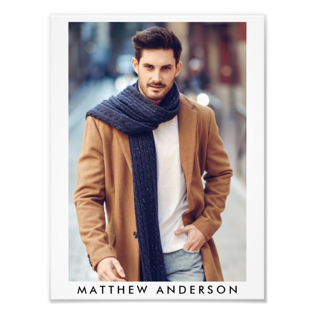 Modell Akteur 9 x 12 Foto Portfolio Print W (Vorne)