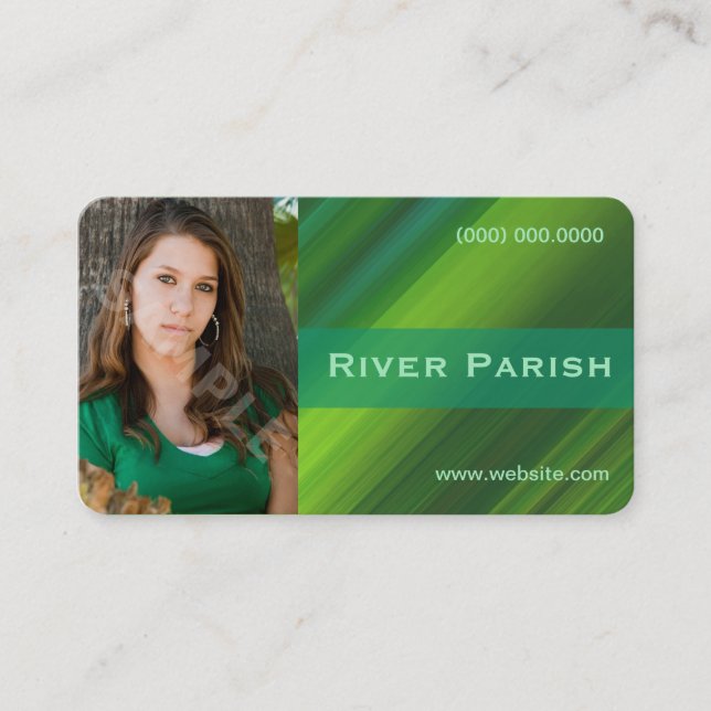 Modell-Akteur-Headshot-Visitenkarte Metallic Visitenkarte (Vorderseite)