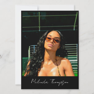 Modell-Akteur-Modellierung Comp-Karte 5 Foto-Influ Einladung