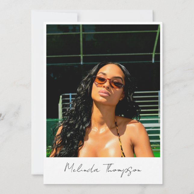 Modell-Akteur-Modellierung Comp-Karte 5 Foto-Influ Einladung (Vorderseite)