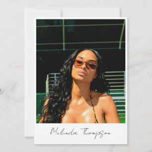 Modell-Akteur-Modellierung Comp-Karte 5 Foto-Influ Einladung