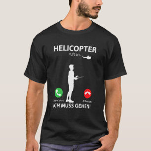 Modell Aviator Sport Helicopter Call Hubschrauber  T-Shirt