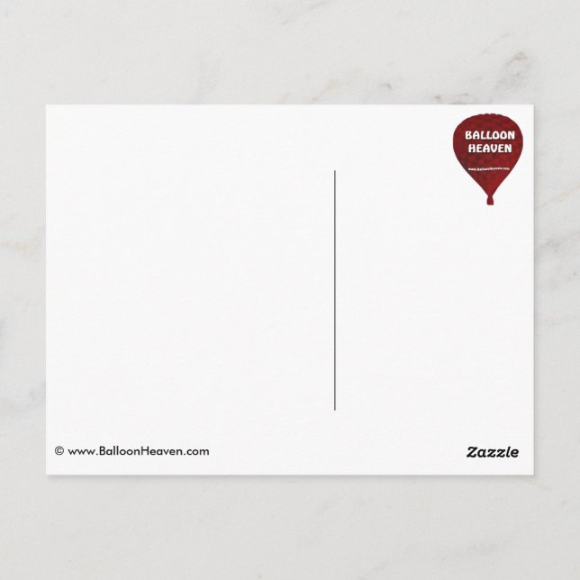Modell Balloon fiesta Postkarte (Rückseite)