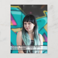 Modell Comp Card-Holen Sie sich Ihren Namen dort h