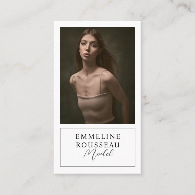 Modell der Beruflichen Foto-Visitenkarte Visitenkarte (Vorderseite)