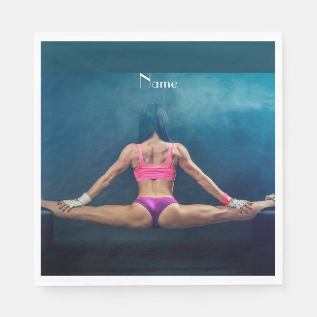 Modell der Fitness Split Thunder_Cove Serviette (Vorderseite)