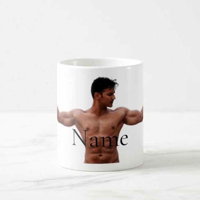 Modell der männlichen Fitness Thunder_Cove Kaffeetasse (Mittel)