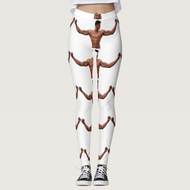 Modell der männlichen Fitness Thunder_Cove Leggings (Vorderseite)