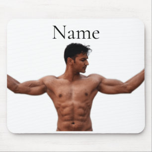 Modell der männlichen Fitness Thunder_Cove Mousepad