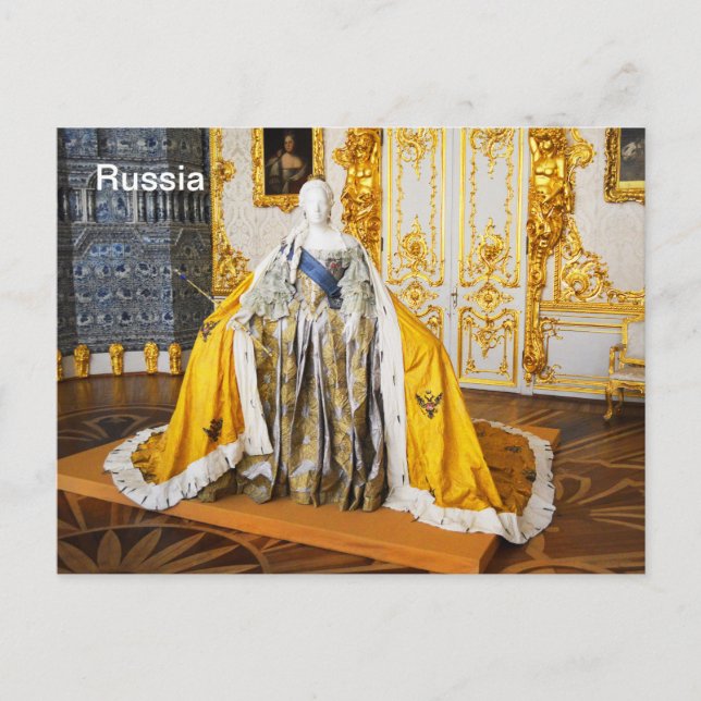 Modell der russischen Königin Postkarte (Vorderseite)