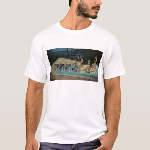 Modell einer Brücke über dem Rhein T-Shirt