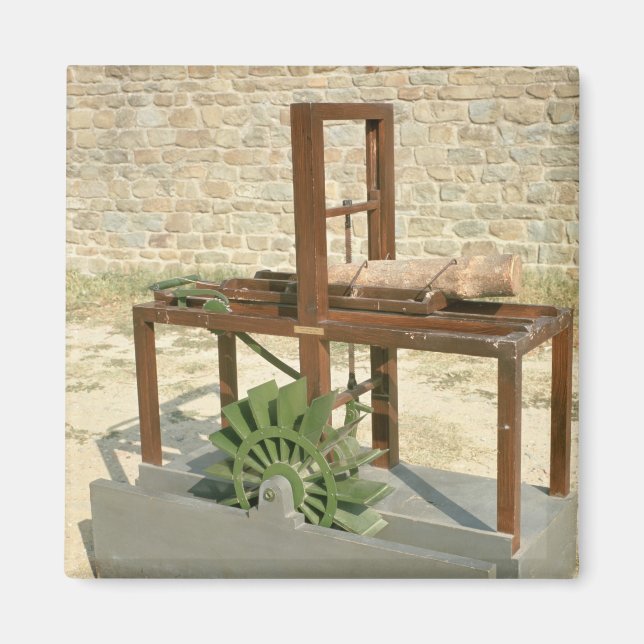 Modell einer hydraulischen Säge Magnet (Vorne)