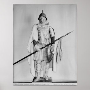Modell eines Carolingian Cavalryman Poster
