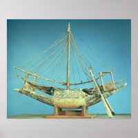 Modell eines der Boote des Pharao