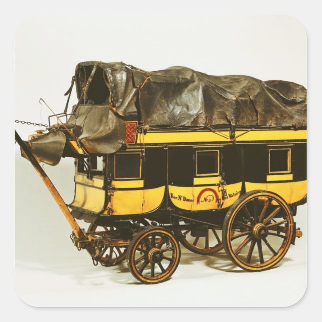 Modell eines Omnibus mit vierzig Sitzen Quadratischer Aufkleber (Vorderseite)