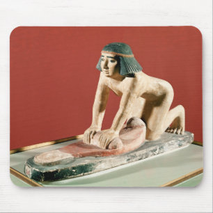 Modell eines reibenden Kornes der Frau, altes Mousepad