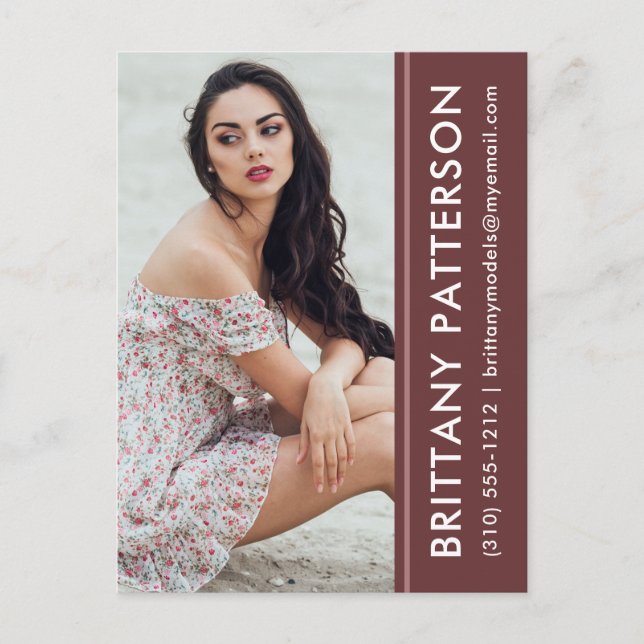 Modell Foto Comp-Karte Rust-Strip-Postkarte Postkarte (Vorderseite)