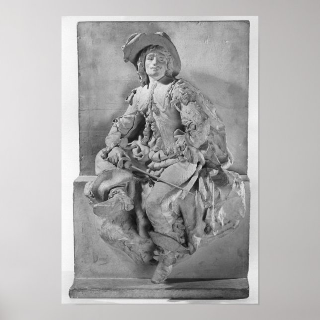 Modell für das Denkmal für Alexandre Dumas Pere Poster (Vorne)