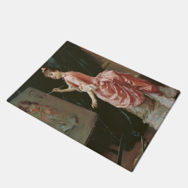 Modell Making Mischief (von Raimundo de Madrazo) Fußmatte