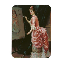 Modell Making Mischief (von Raimundo de Madrazo) Magnet