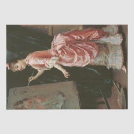 Modell Making Mischief (von Raimundo de Madrazo) Seidenpapier