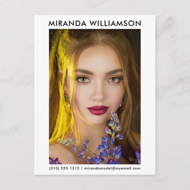 Modell Schauspieler 1 Foto Comp-Karte Postkarte We (Vorderseite)