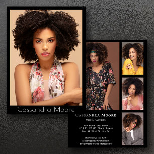 Modell Schauspieler 5 Foto Zwei-Seiten-Pro-Mischka Einladung