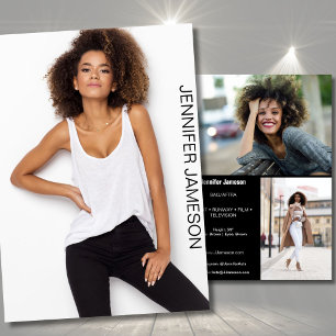 Modell Schauspieler Sedcard 3 Fotos Einladung