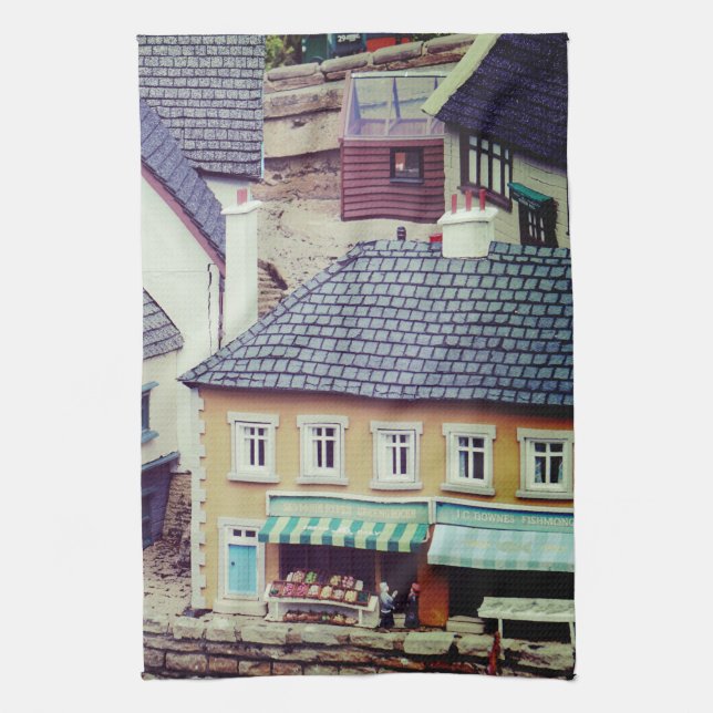 Modell Strandgebäude Geschirrtuch (Vertikal)