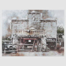 Modell T & Antique Store Vintag 20x30 Decoupage