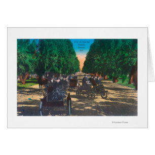 Modell-t Fords auf Kearney AvenueFresno, CA