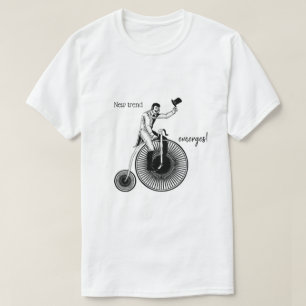 Modell T Penny Farthing Classic Black and White T-Shirt