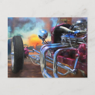 Modell T Roadster BEACH SUNSET DREAMS Postkarte