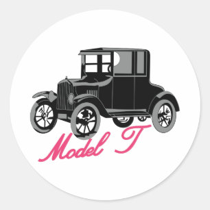 Modell T Runder Aufkleber