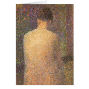 Modell von hinten von Georges Seurat, Vintage-Kuns