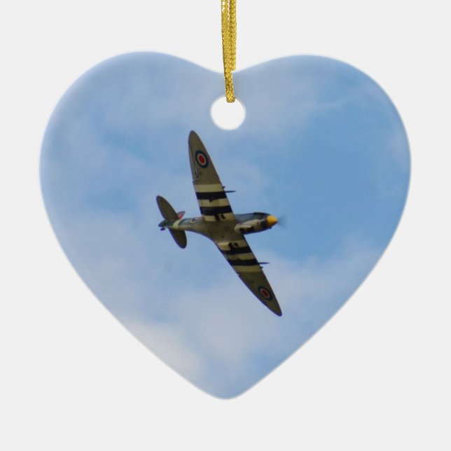 Modell von Spitfire M IX MK923 Keramikornament (Vorne)