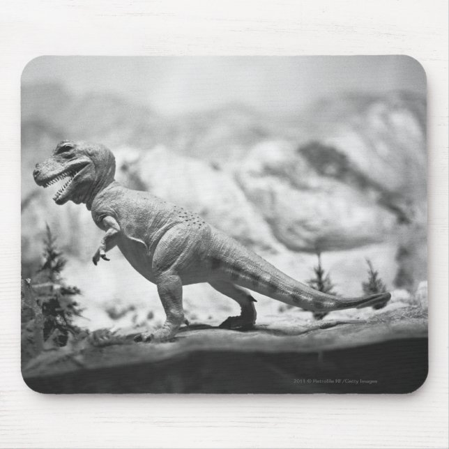 Modell von Tyrannosaurus rex B&W Mousepad (Vorne)