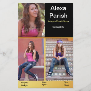 Modell/Vorlage der Comp-Karte mit einseitigem Kopf Flyer